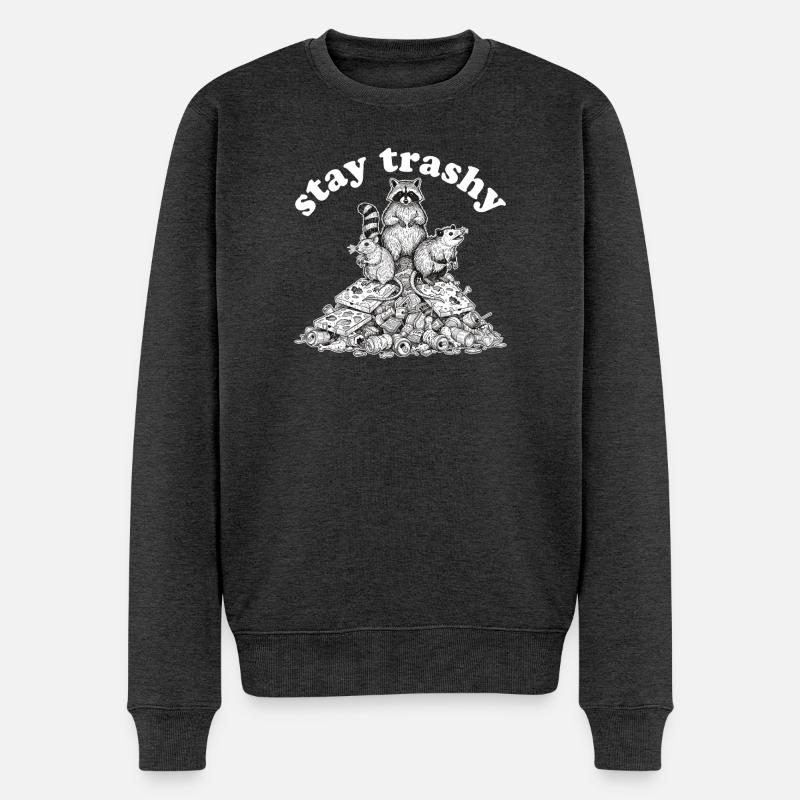 Reste Raton laveur Opossum Skunk - Pull Premium bio Homme - anthracite chiné