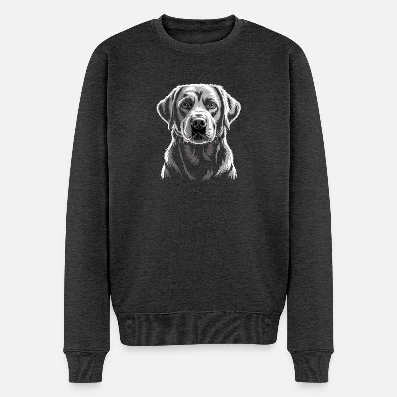 Labrador - Pull Premium bio Homme - anthracite chiné