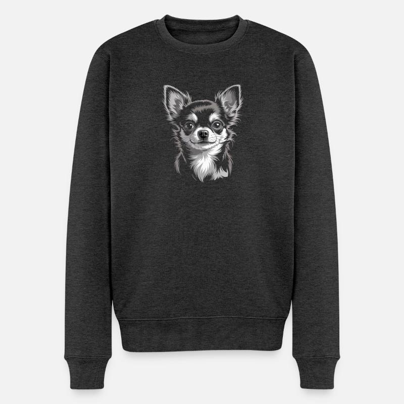 Chihuahua - Pull Premium bio Homme - anthracite chiné