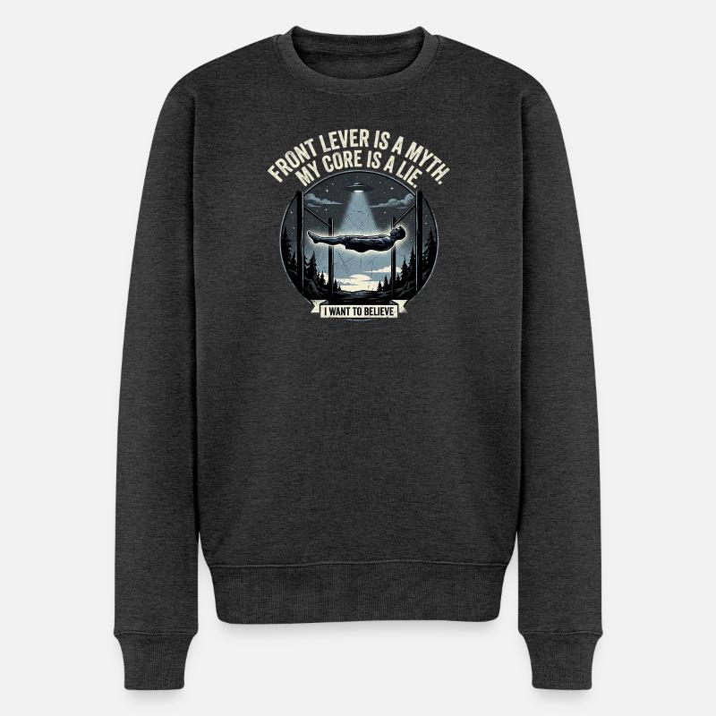 Believe In Calisthenics - Männer Premium Bio Pullover - Anthrazit meliert