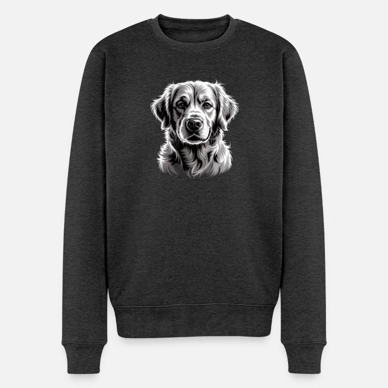 Labrador - Pull Premium bio Homme - anthracite chiné