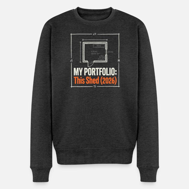My Portfolio - Männer Premium Bio Pullover - Anthrazit meliert