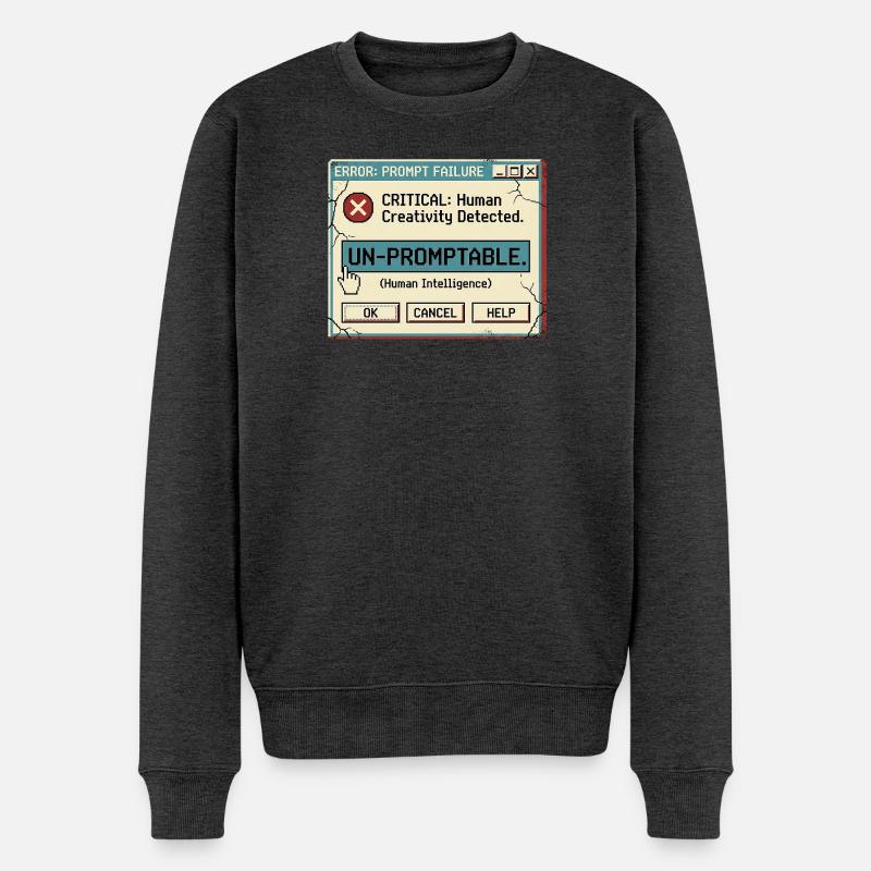 Non sollicité - Pull Premium bio Homme - anthracite chiné