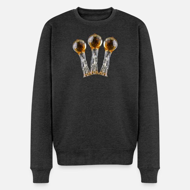 Tricomes en résine - Pull Premium bio Homme - anthracite chiné