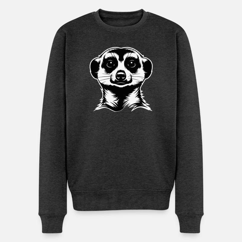 Suricate - Suricate - Pull Premium bio Homme - anthracite chiné