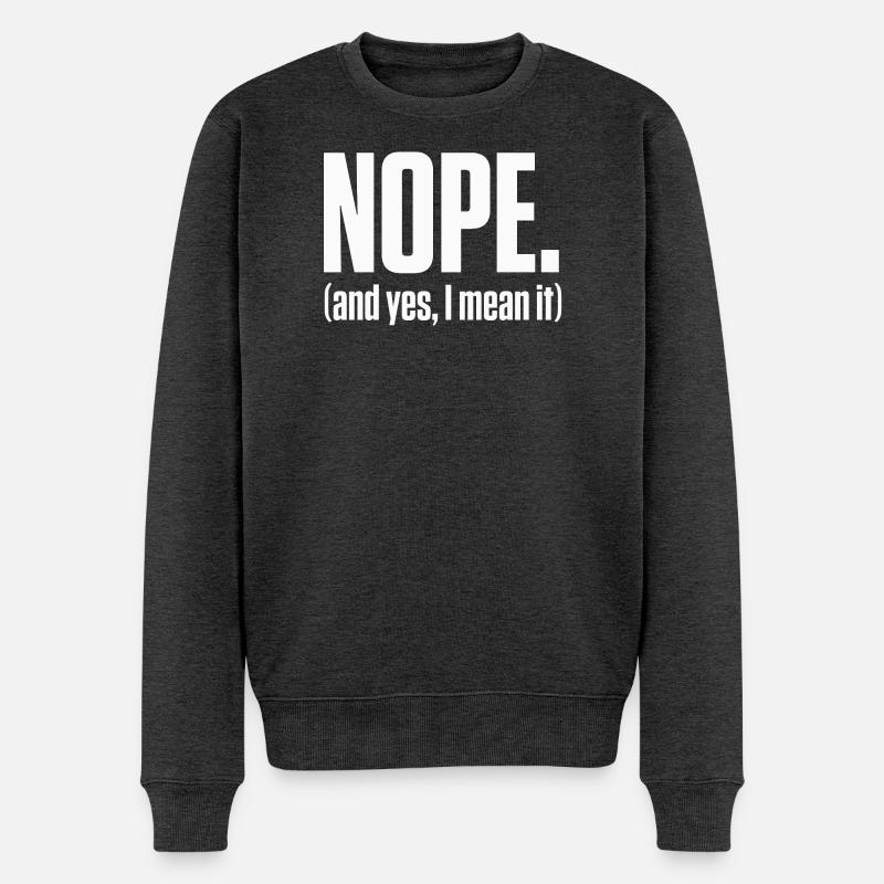 Non, je le pense vraiment : PDA, fierté neurodivergente. - Pull Premium bio Homme - anthracite chiné