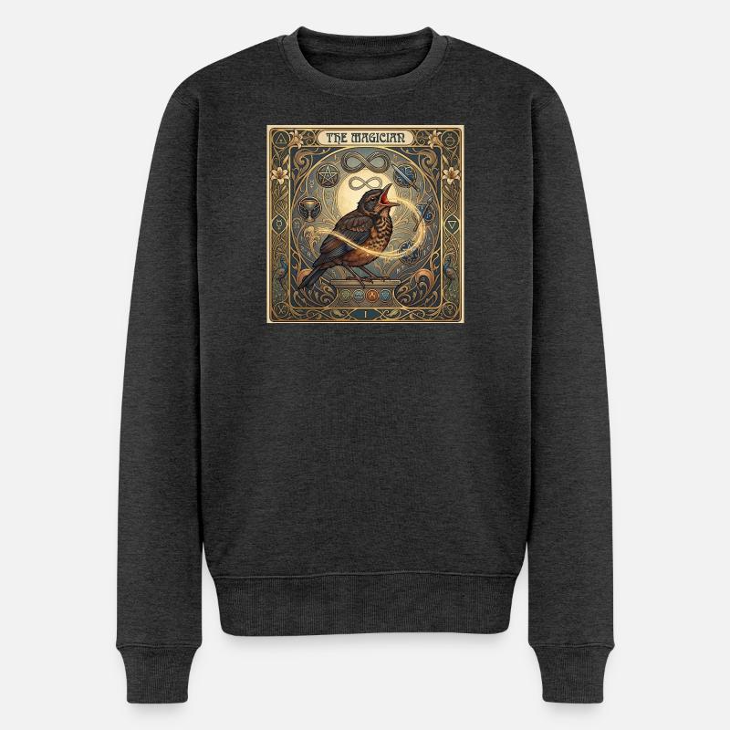 Blackbird, le Magicien - Pull Premium bio Homme - anthracite chiné