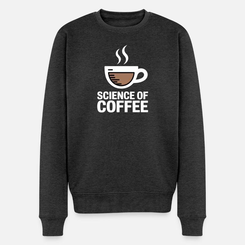 Science Of Coffee Espresso Ritual - Männer Premium Bio Pullover - Anthrazit meliert