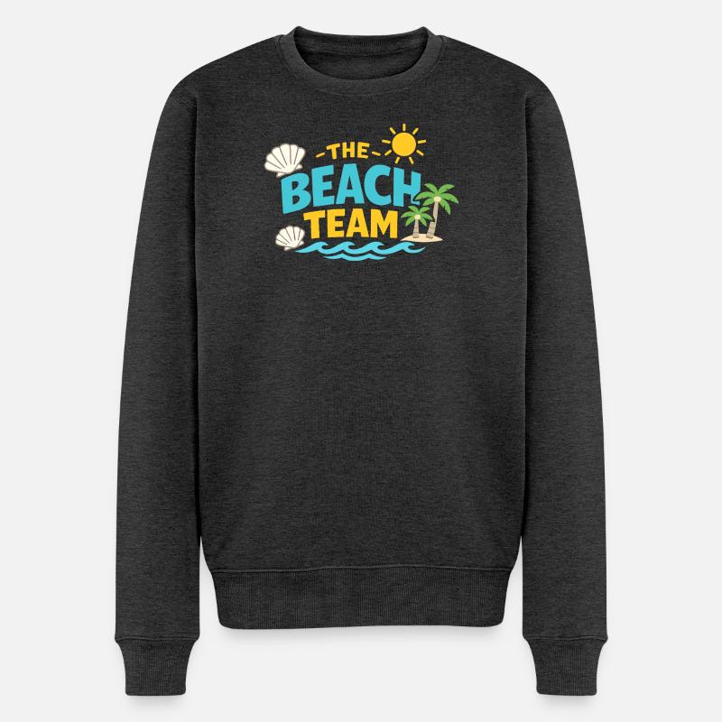L’équipe de plage - Pull Premium bio Homme - anthracite chiné
