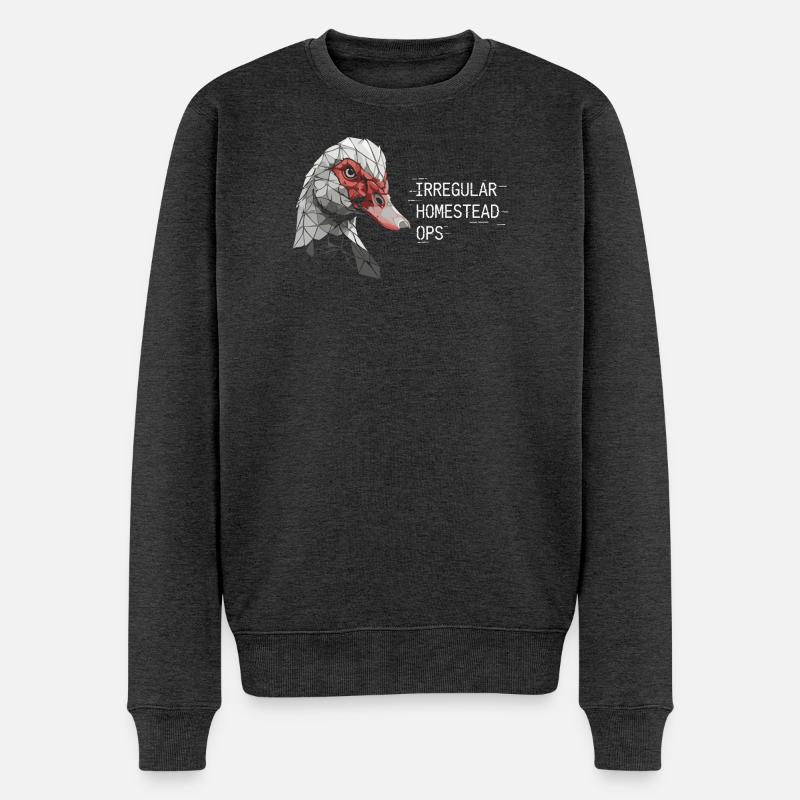 Irregular Homestead Ops - Männer Premium Bio Pullover - Anthrazit meliert
