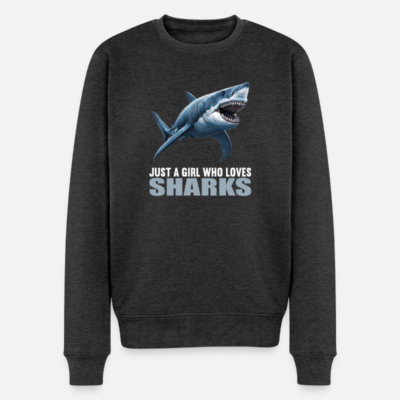 Requins Requin - Pull Premium bio Homme - anthracite chiné