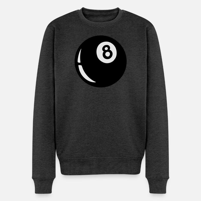 eightball - Männer Premium Bio Pullover - Anthrazit meliert