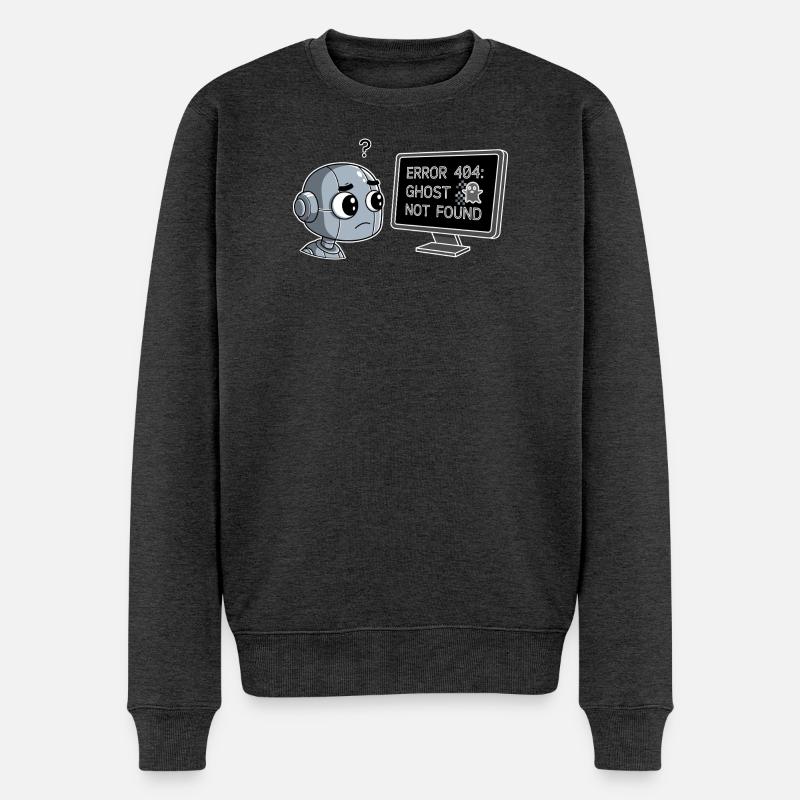Erreur 404 : Ghost Not Found - Pull Premium bio Homme - anthracite chiné