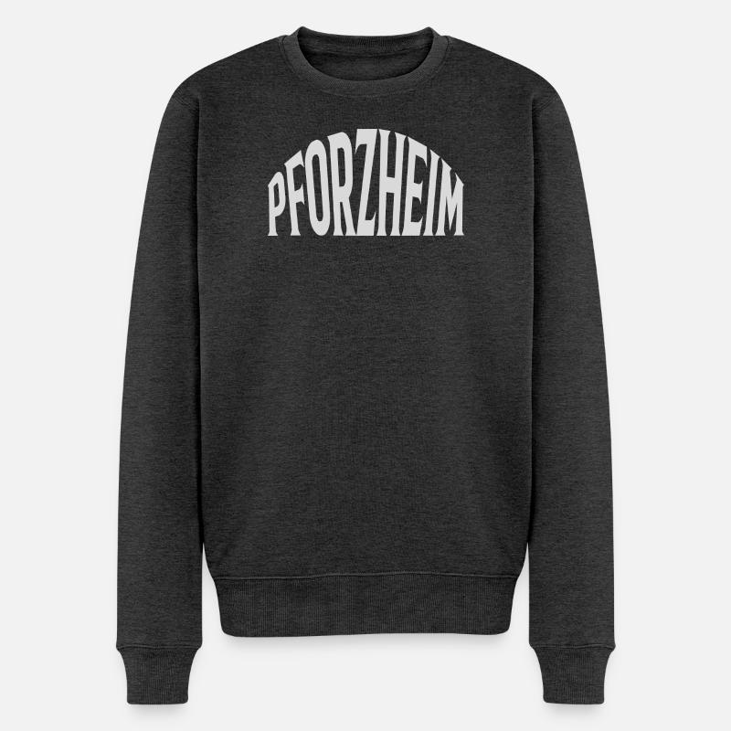 Pforzheim - Männer Premium Bio Pullover - Anthrazit meliert