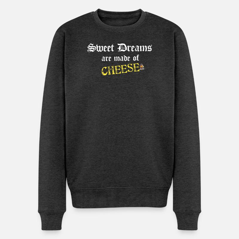 Käseträume Gothic - Männer Premium Bio Pullover - Anthrazit meliert