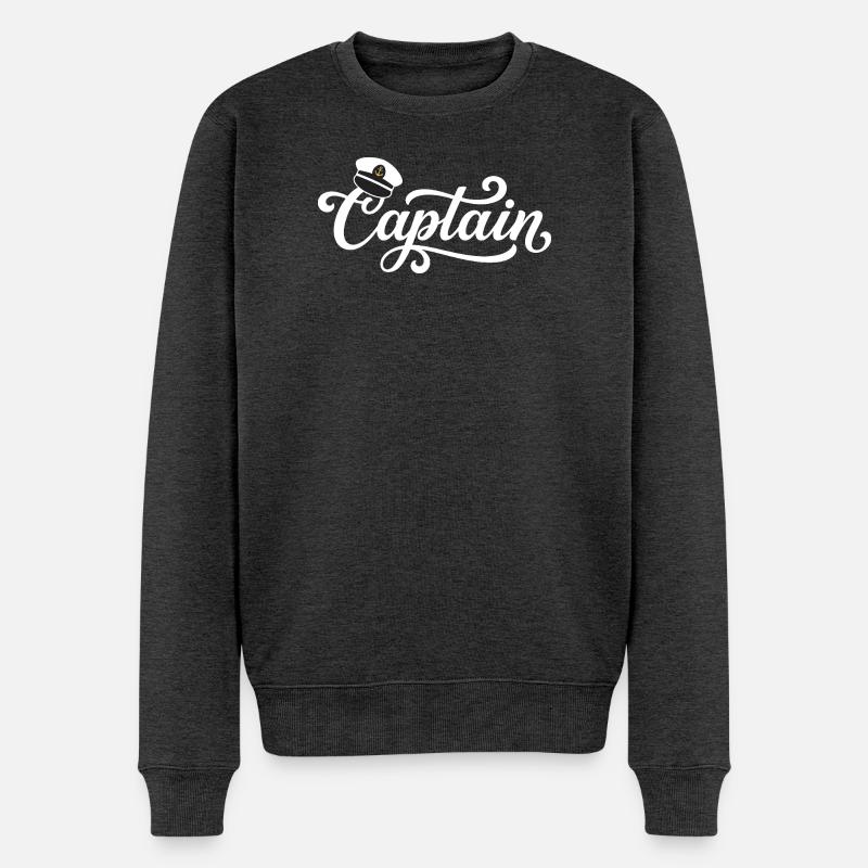 Capitaine Cap Sailing - Pull Premium bio Homme - anthracite chiné