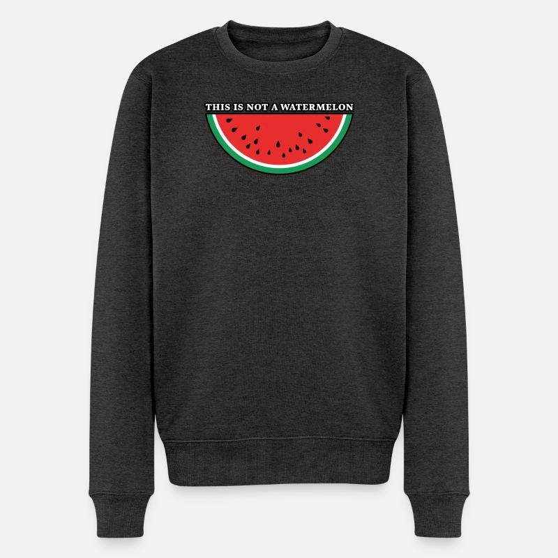 This Is Not A Watermelon - Pull Premium bio Homme - anthracite chiné