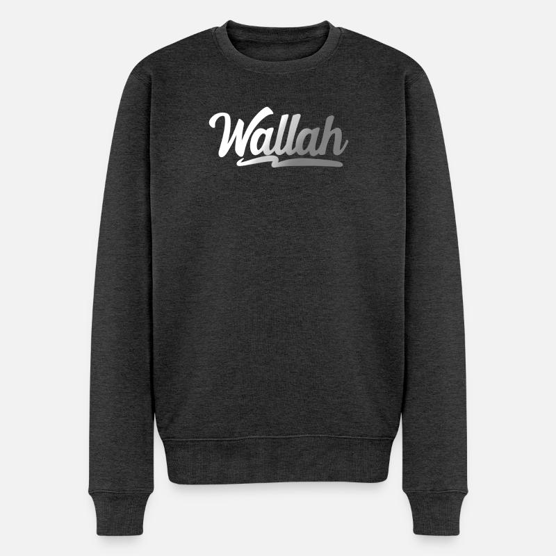 Wallah - Pull Premium bio Homme - anthracite chiné