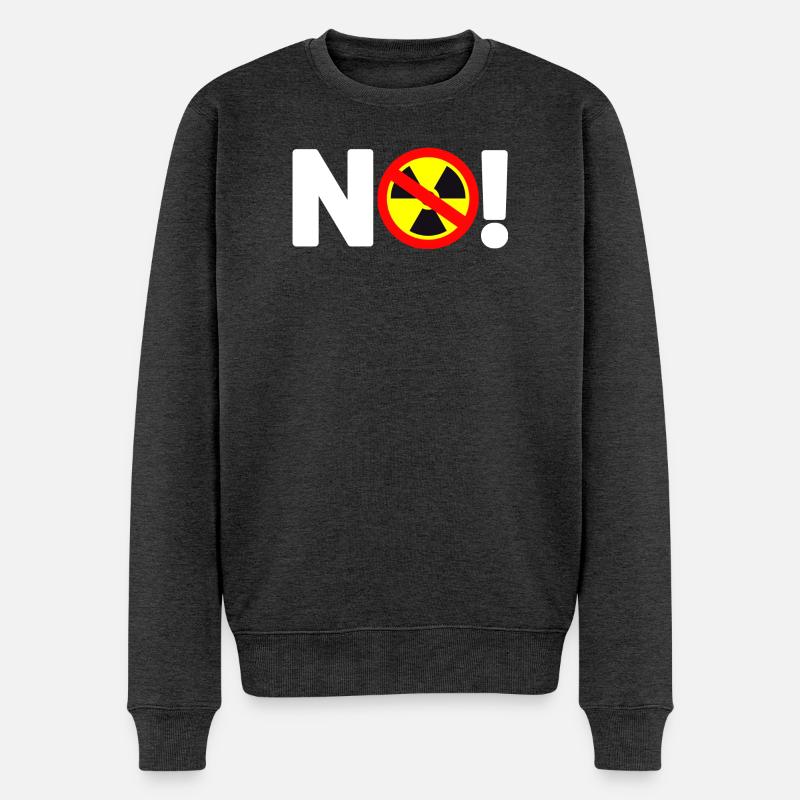 Énergie nucléaire : Non - Pull Premium bio Homme - anthracite chiné