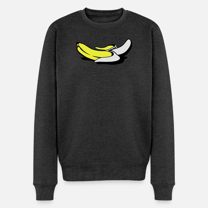 Nackte Banane - Männer Premium Bio Pullover - Anthrazit meliert