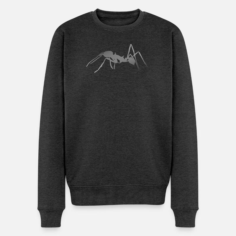 Atta Life - Portez plus que vous ne le pensez - Pull Premium bio Homme - anthracite chiné