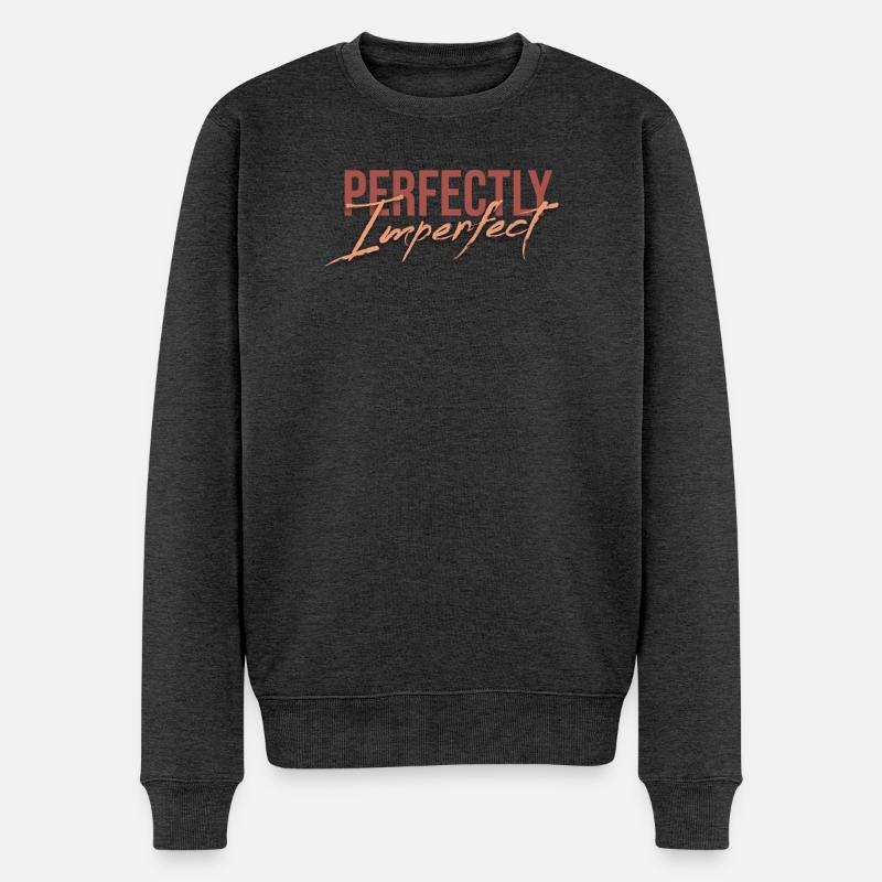 Parfaitement imparfait - Pull Premium bio Homme - anthracite chiné