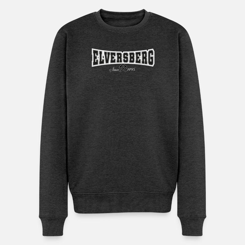 Elversberg - Pull Premium bio Homme - anthracite chiné
