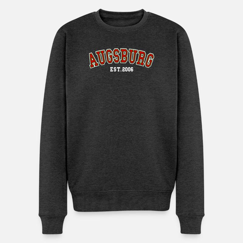 Augsburg Est. 2006 - Männer Premium Bio Pullover - Anthrazit meliert
