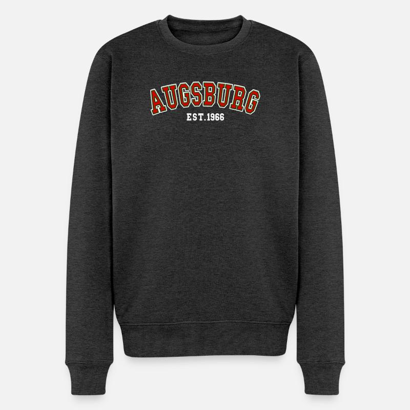 Augsburg gegründet 1966 - Männer Premium Bio Pullover - Anthrazit meliert