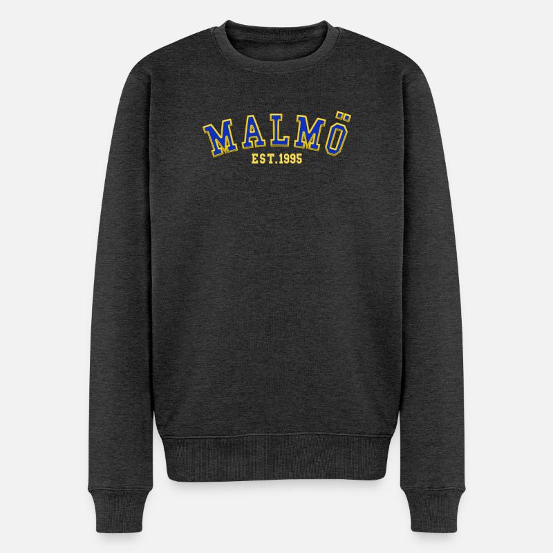 Malmö gegründet 1995 - Männer Premium Bio Pullover - Anthrazit meliert