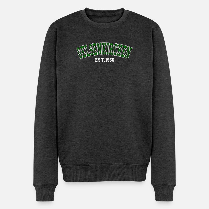 Gelsenkirchen Fondée en 1966 - Pull Premium bio Homme - anthracite chiné