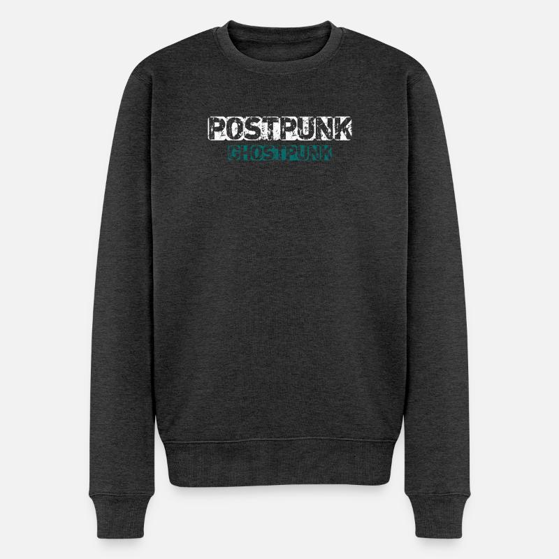 Postpunk Ghostpunk - Pull Premium bio Homme - anthracite chiné