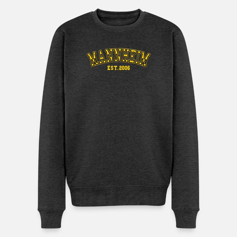 Mannheim Gründung 2006 - Männer Premium Bio Pullover - Anthrazit meliert