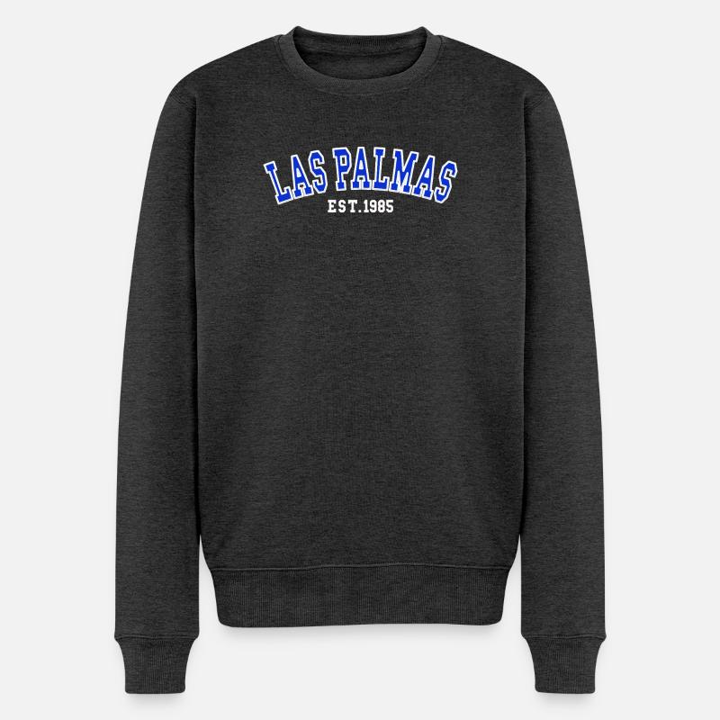 Las Palmas Est. 1985 - Pull Premium bio Homme - anthracite chiné