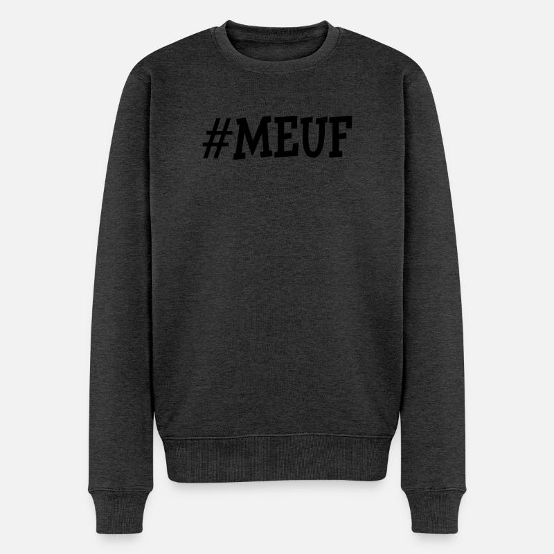 #Meuf - Pull Premium bio Homme - anthracite chiné