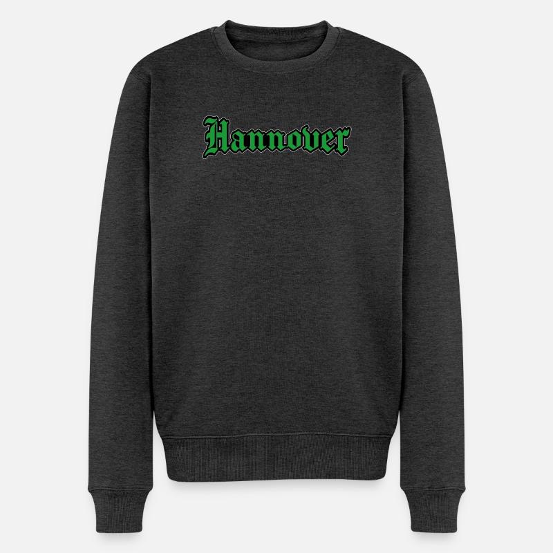 Hannover Fußball - Männer Premium Bio Pullover - Anthrazit meliert