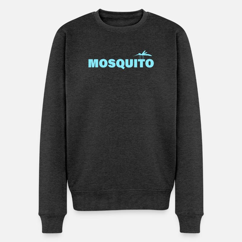 MOSQUITO - Männer Premium Bio Pullover - Anthrazit meliert