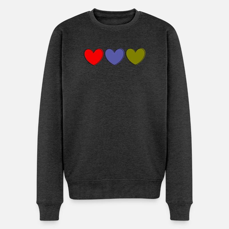 Muttertags Geschenk Mutter Muttertag Geschenkidee  - Männer Premium Bio Pullover - Anthrazit meliert
