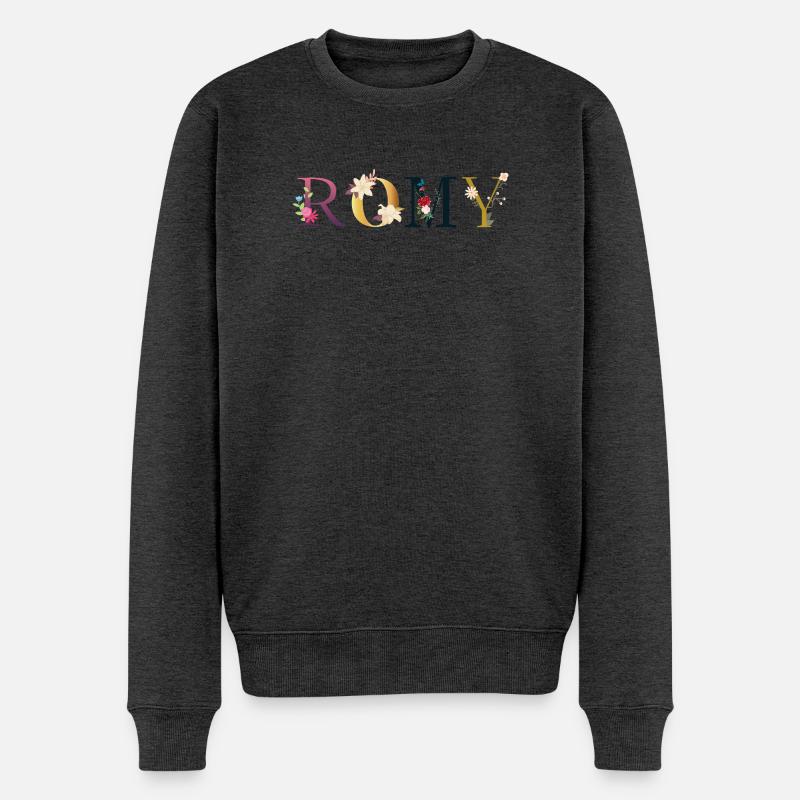 Romy - Pull Premium bio Homme - anthracite chiné