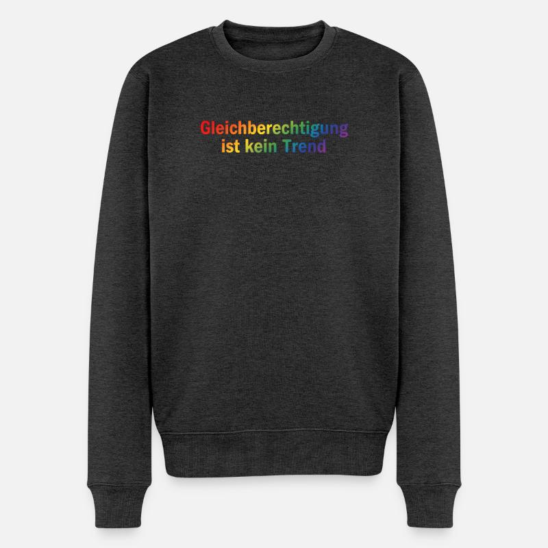 Gleichberechtigung ist kein Trend - Männer Premium Bio Pullover - Anthrazit meliert