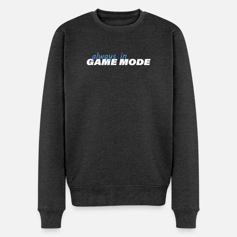 ALWAYS IN GAME MODE - Männer Premium Bio Pullover - Anthrazit meliert