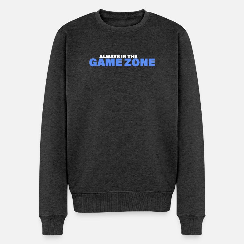 ZONE DE JEU - Pull Premium bio Homme - anthracite chiné