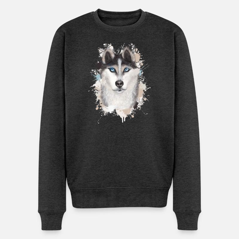 Wolf - Pull Premium bio Homme - anthracite chiné