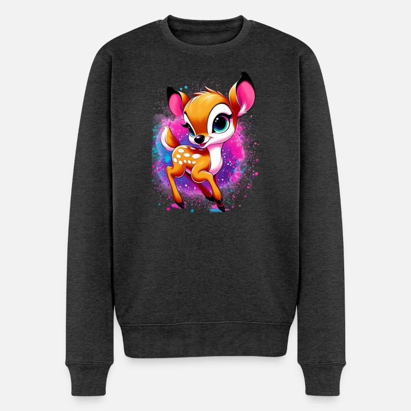 Faon - Pull Premium bio Homme - anthracite chiné