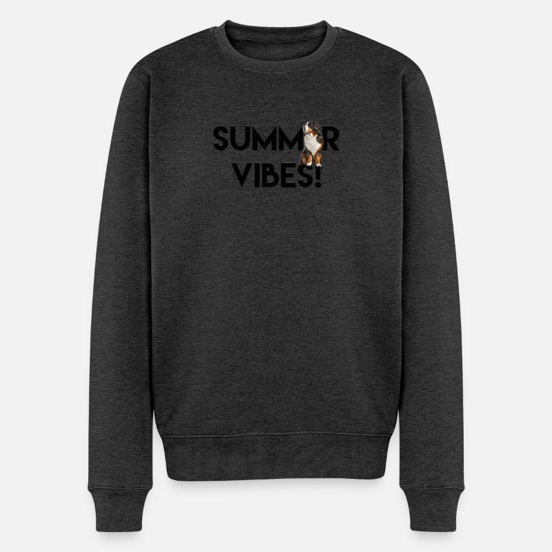 Berner Sennenhund - Männer Premium Bio Pullover - Anthrazit meliert