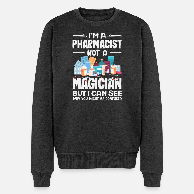 Apotheker Pharmazeutisch-technischer - Männer Premium Bio Pullover - Anthrazit meliert