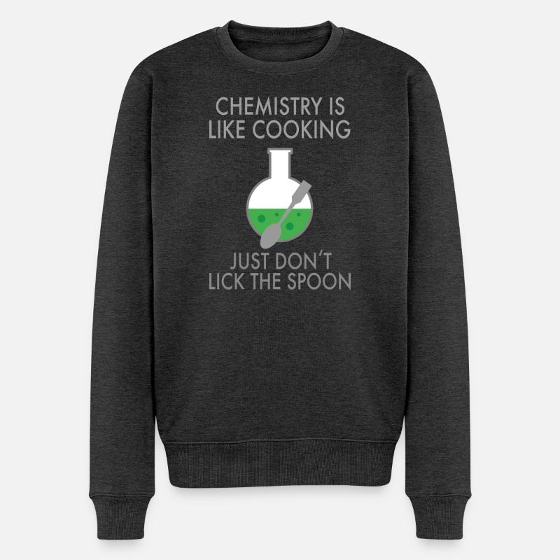 Chemie - Männer Premium Bio Pullover - Anthrazit meliert