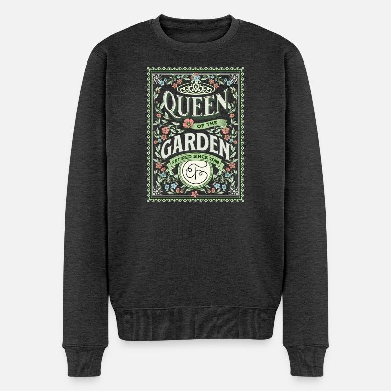 Retraité Jardinier de jardin - Pull Premium bio Homme - anthracite chiné