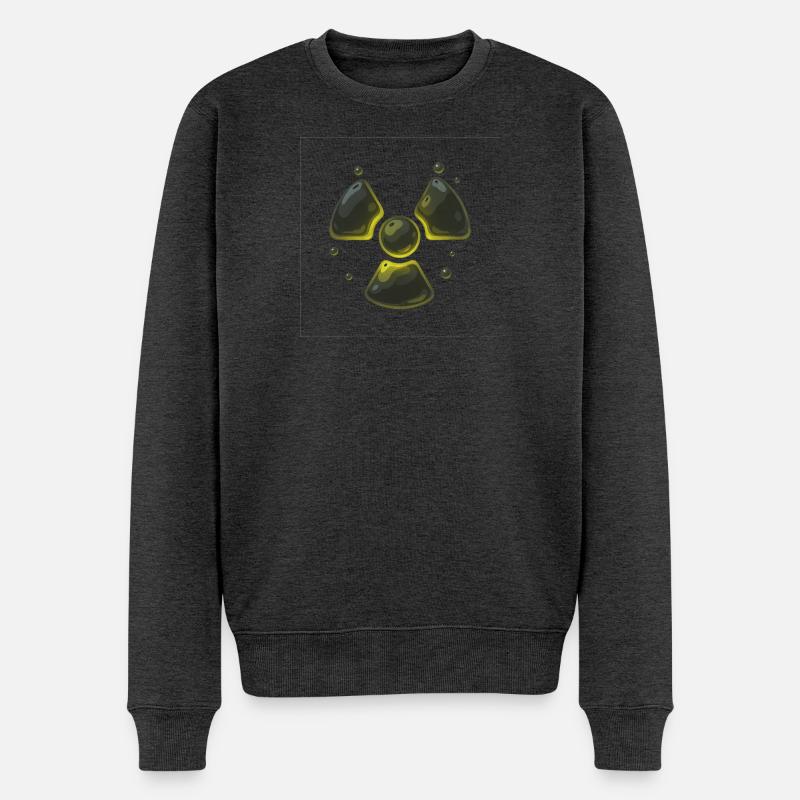 Radioactive - Men's Premium Organic Jumper - heather anthracite