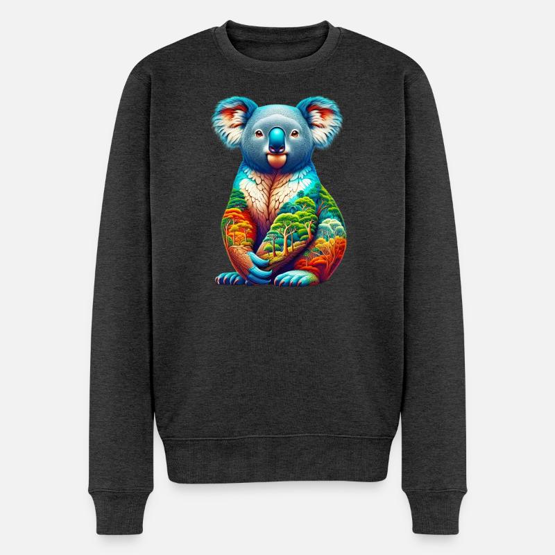 Koala - Pull Premium bio Homme - anthracite chiné